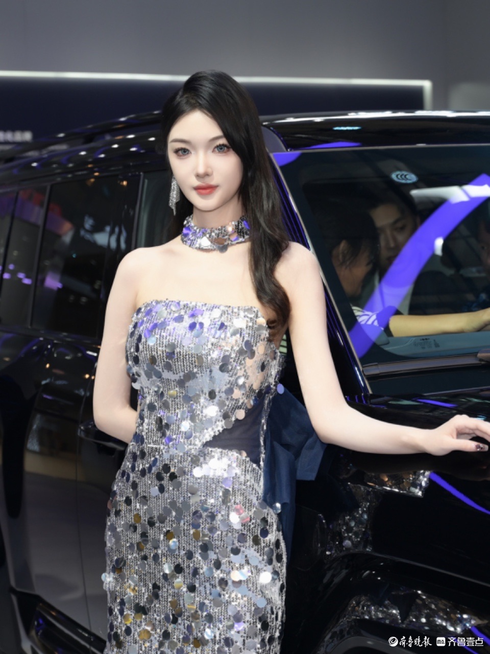 悦驾乐拍|齐鲁国际车展上的靓丽车模