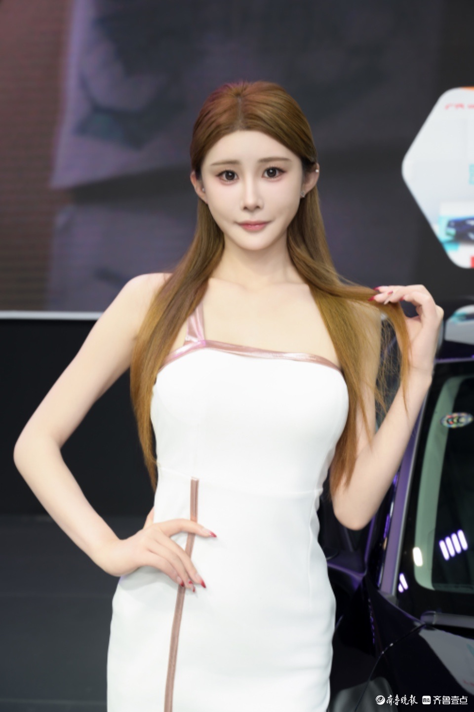 悦驾乐拍|齐鲁国际车展上的靓丽车模