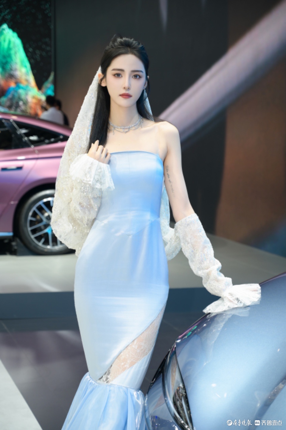 悦驾乐拍|齐鲁国际车展上的靓丽车模