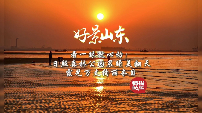 果然视频·好景山东|日照森林公园晨曦美翻天，霞光万丈绚丽夺目