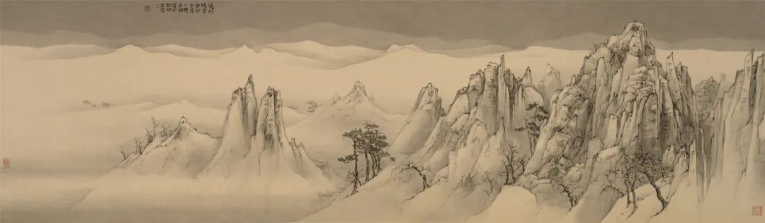 "湖山放怀——牛朝山水画作品展"在国家大剧院开幕