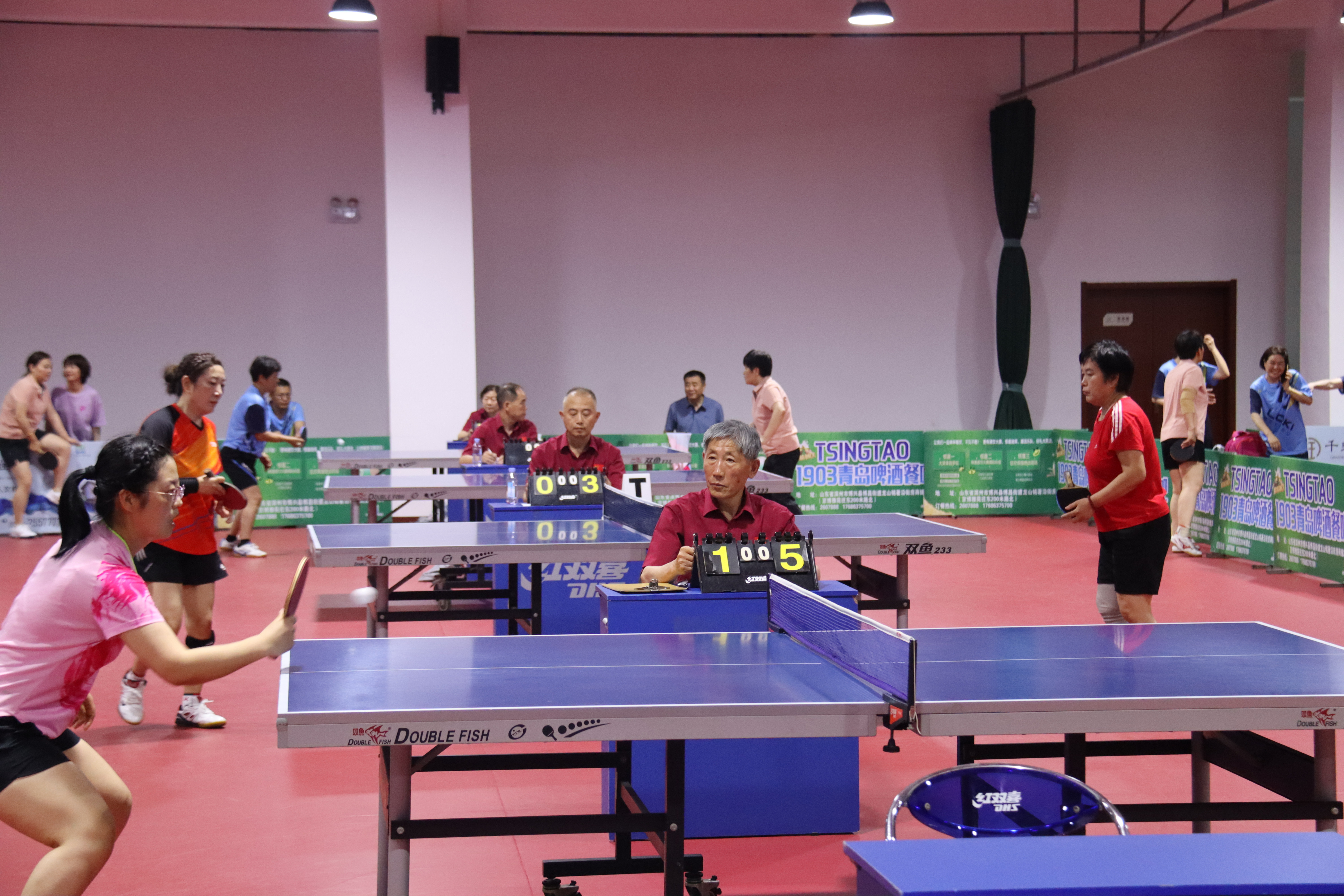 "中国体育彩票"滨州市第十四届全民健身运动会乒乓球比赛举行