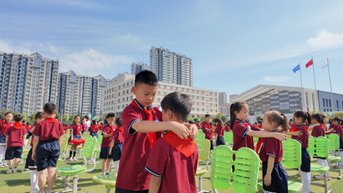 果然视频|2024年济宁市庆“六一”少先队入队仪式举行