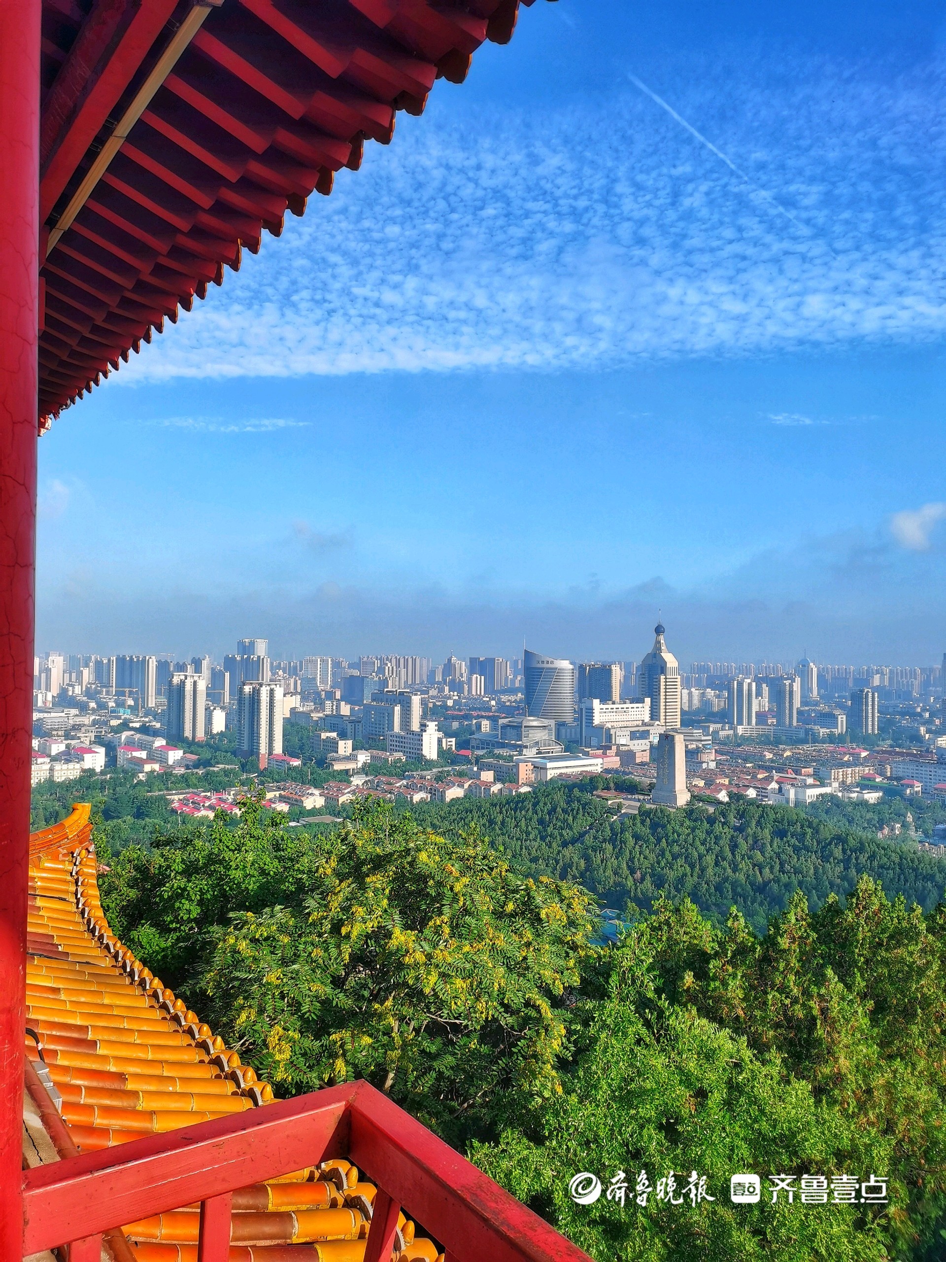 济南英雄山风景区图片