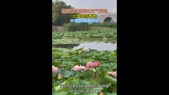 沂视频|北部降雨暂歇，中南部降雨持续！临沂发布最新短时预报