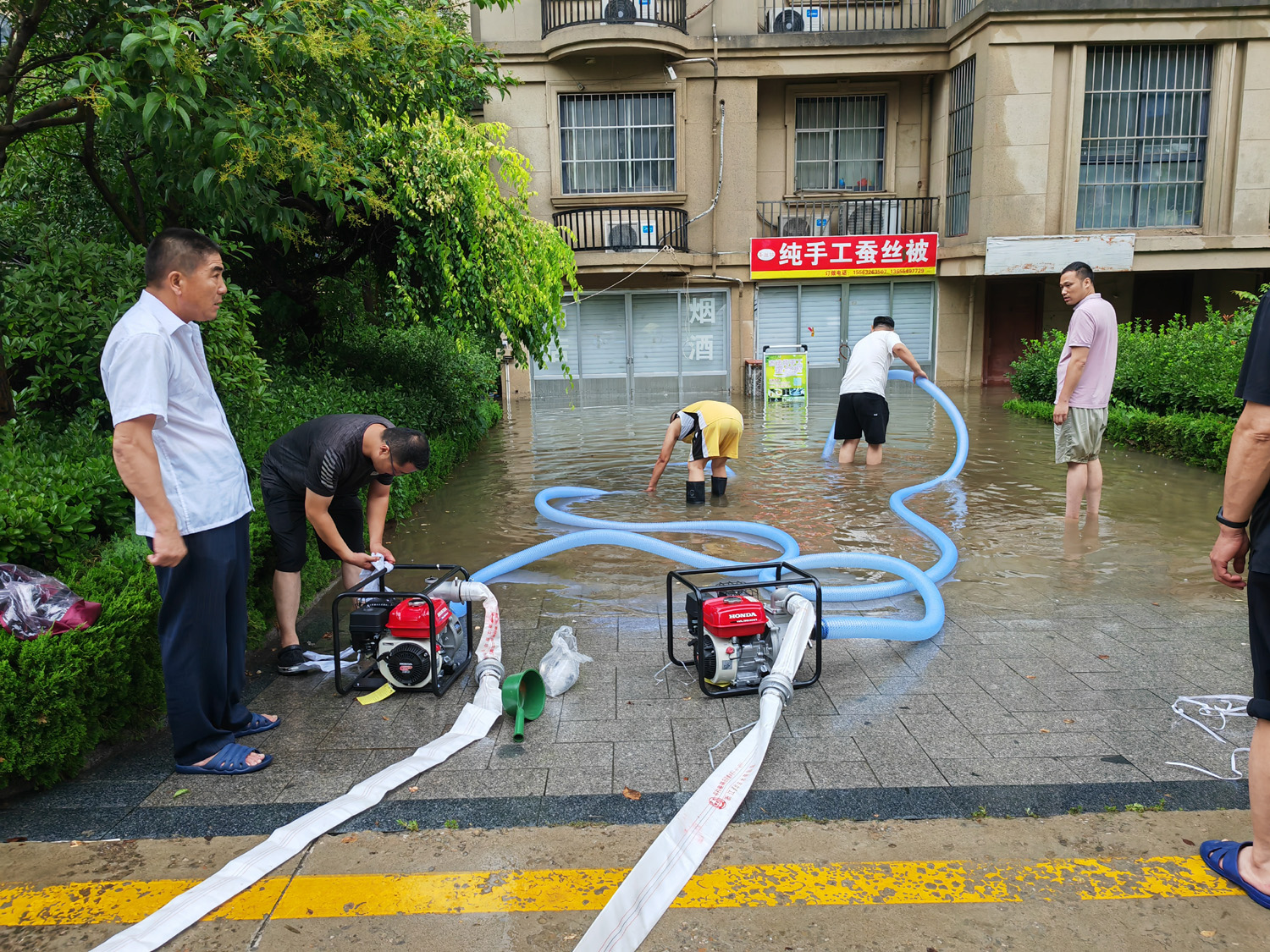 强降雨来袭，临沭县综合行政执法局全员出动一线奋战