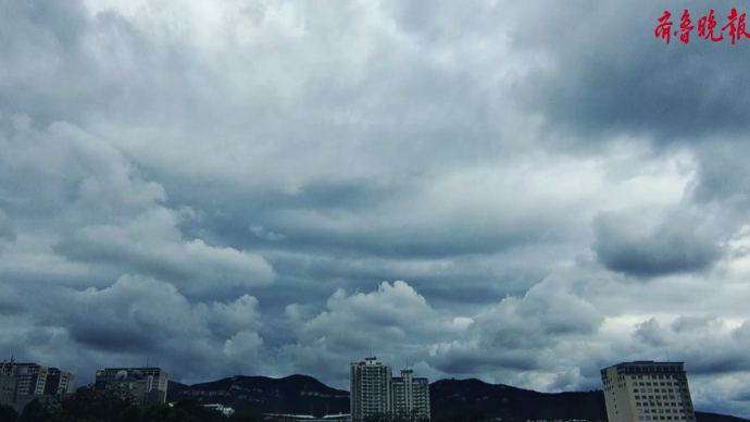 果然视频|济南天空上演云景大剧，每一秒钟都是风景