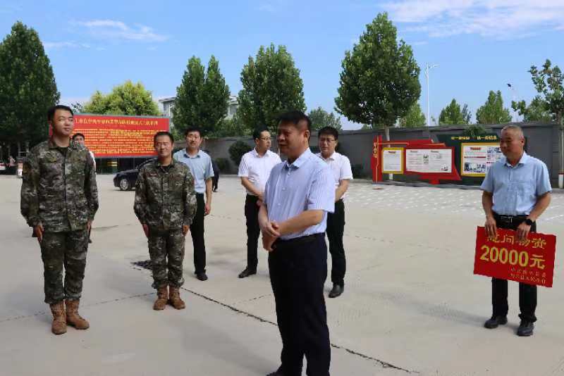 博兴县委书记高志国一行到武警博兴中队开展拥军优属走访慰问活动