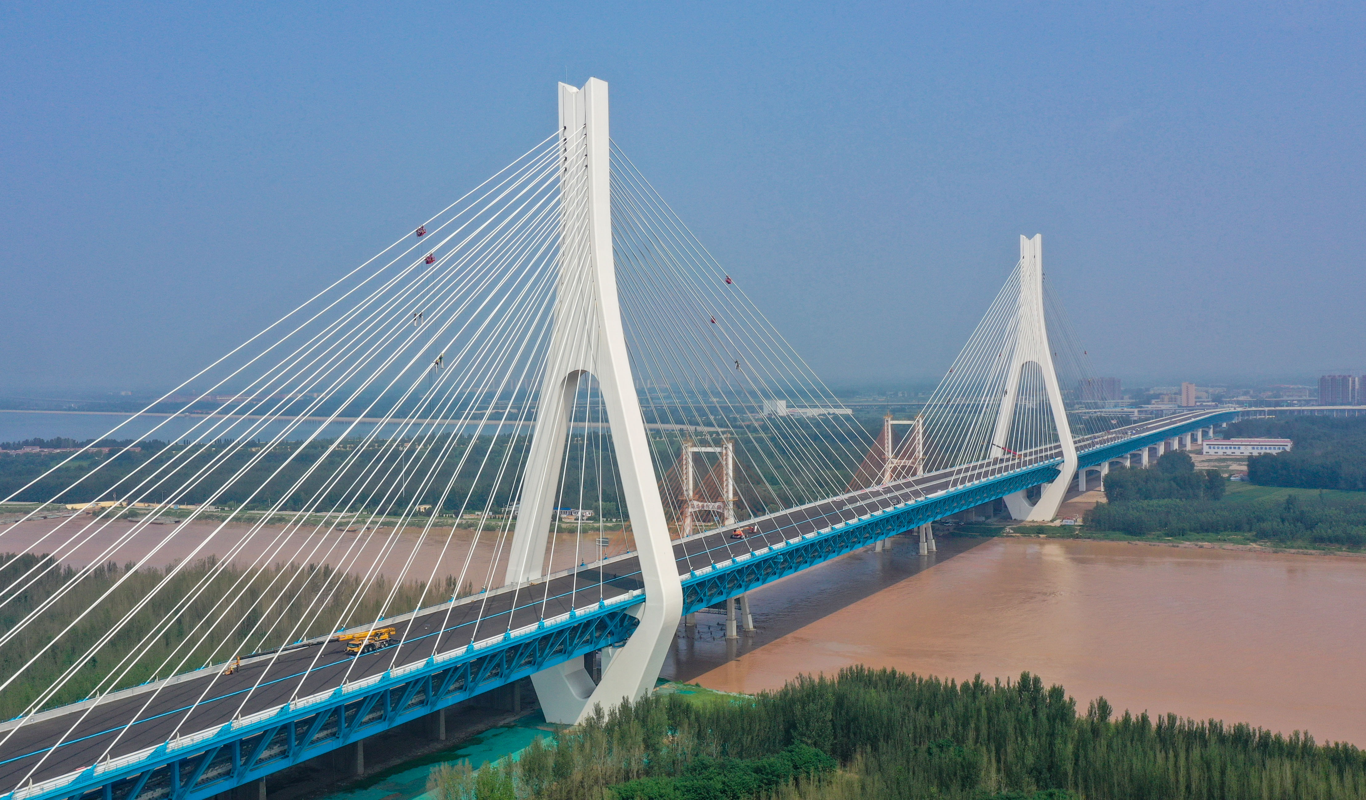 雄伟又漂亮,新济南黄河公路大桥主体即将完工