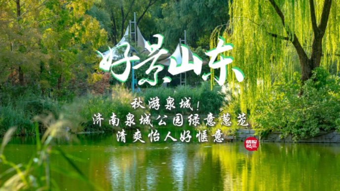 果然视频·好景山东|济南泉城公园初秋绿意葱茏，清爽怡人好惬意