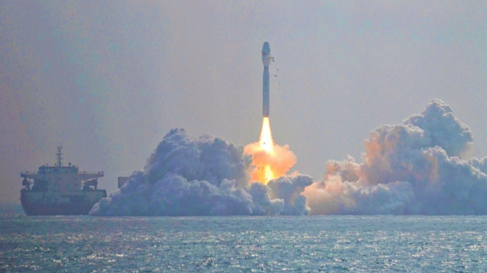 壹直播｜一箭八星！直击捷龙三号遥四运载火箭发射现场