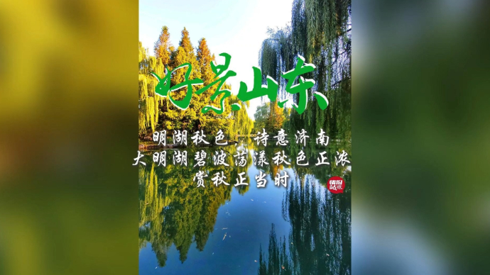  果然视频·好景山东|明湖秋色诗意济南!大明湖碧波荡漾秋色浓