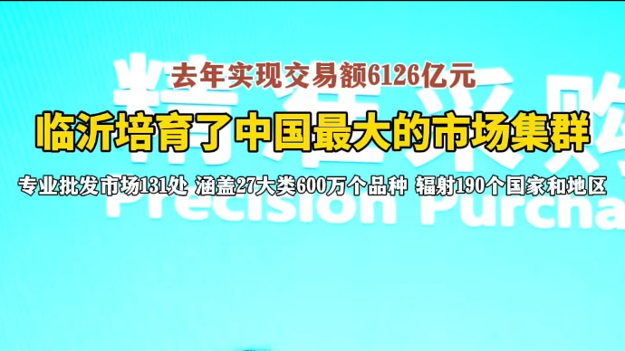 沂视频丨交易额超6千亿！临沂培育了中国最大的市场集群