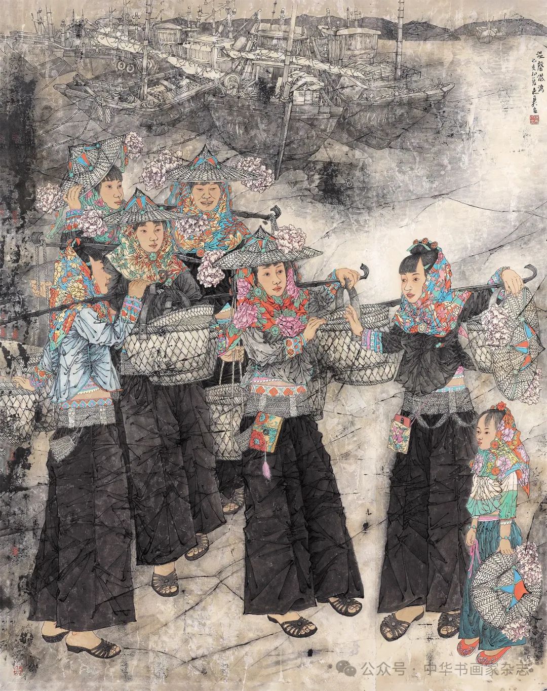 当代名家徐惠泉工笔重彩人物画作品欣赏