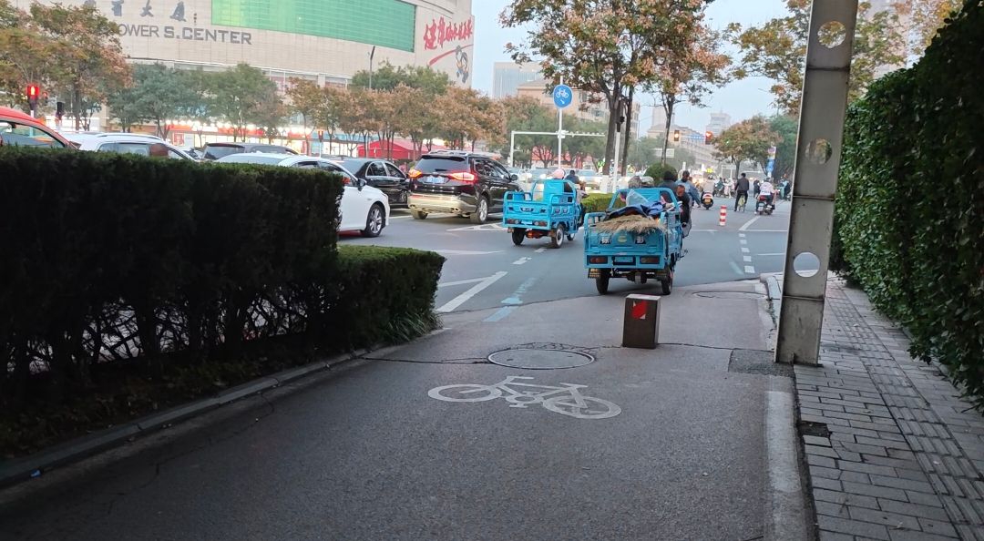 帮办管用！遮挡视线的绿化带已经修剪，市民出行更安全