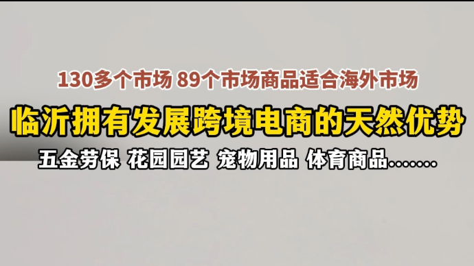 沂视频｜临沂拥有发展跨境电商的天然优势