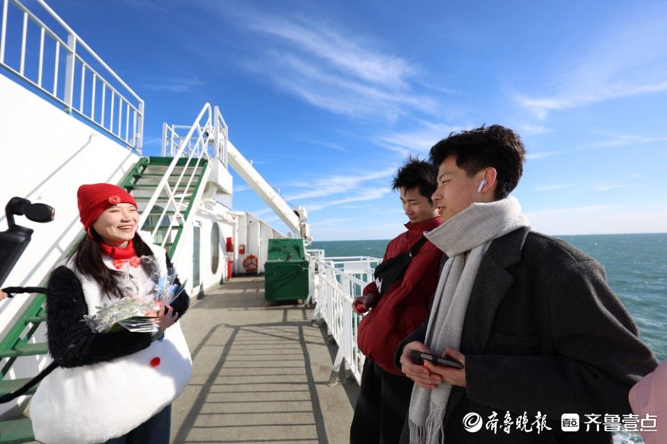 图集｜烟台等你来玩雪！渤海玛珠轮上热情宠粉，点亮浪漫海上之旅