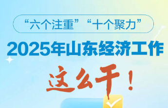 “六个注重”“十个聚力”，2025年山东经济工作这么干