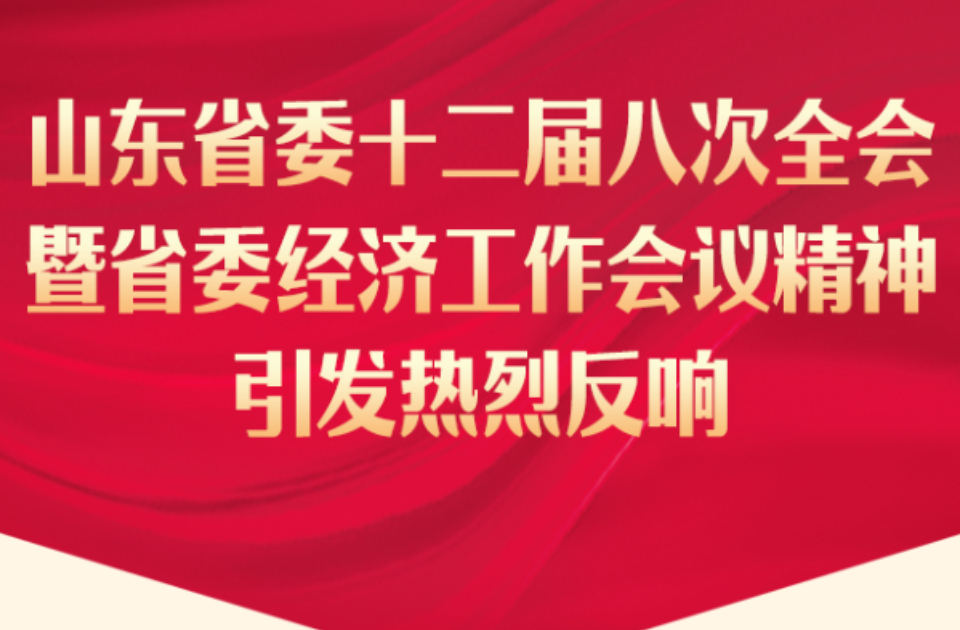 山东省委十二届八次全会暨省委经济工作会议精神引发热烈反响