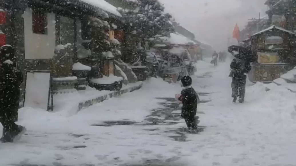 果然视频|雪落烟台所城里，古韵诗意相碰撞