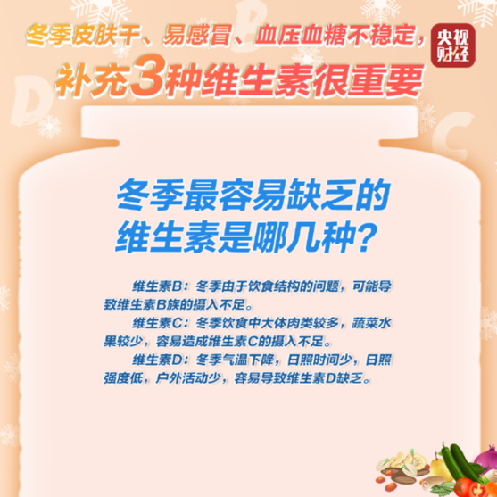 冬季皮肤干、易感冒？可能要补充这3种维生素了