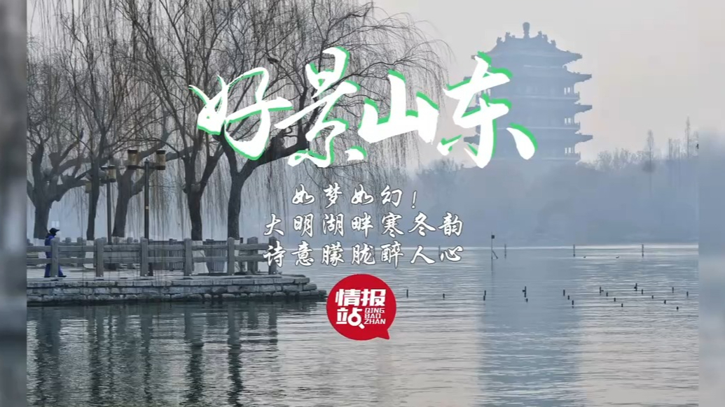 果然视频·好景山东|如梦如幻！大明湖畔寒冬韵，诗意朦胧醉人心