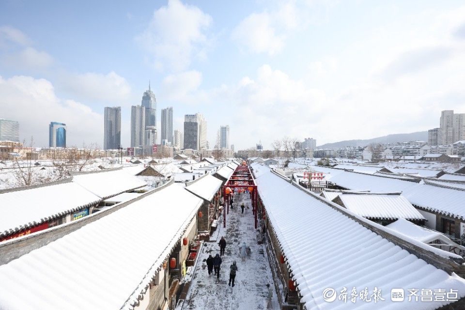 图集|烟台降下“迎春雪” ，所城里年味拉满