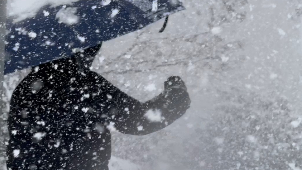 果然视频 |威海雪景如画，行人变身“行走的雪人”