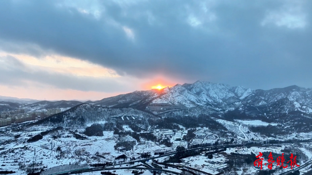 果然视频 |威海雪景余晖，绘就冬日绝美画卷