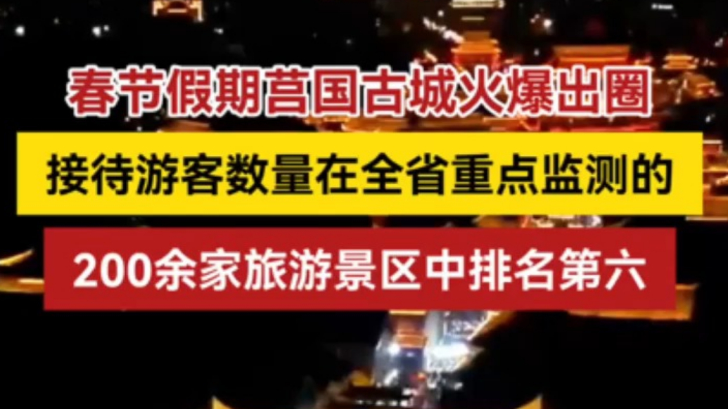 果然视频丨莒国古城火爆出圈，接待游客数量全省景区排名第六