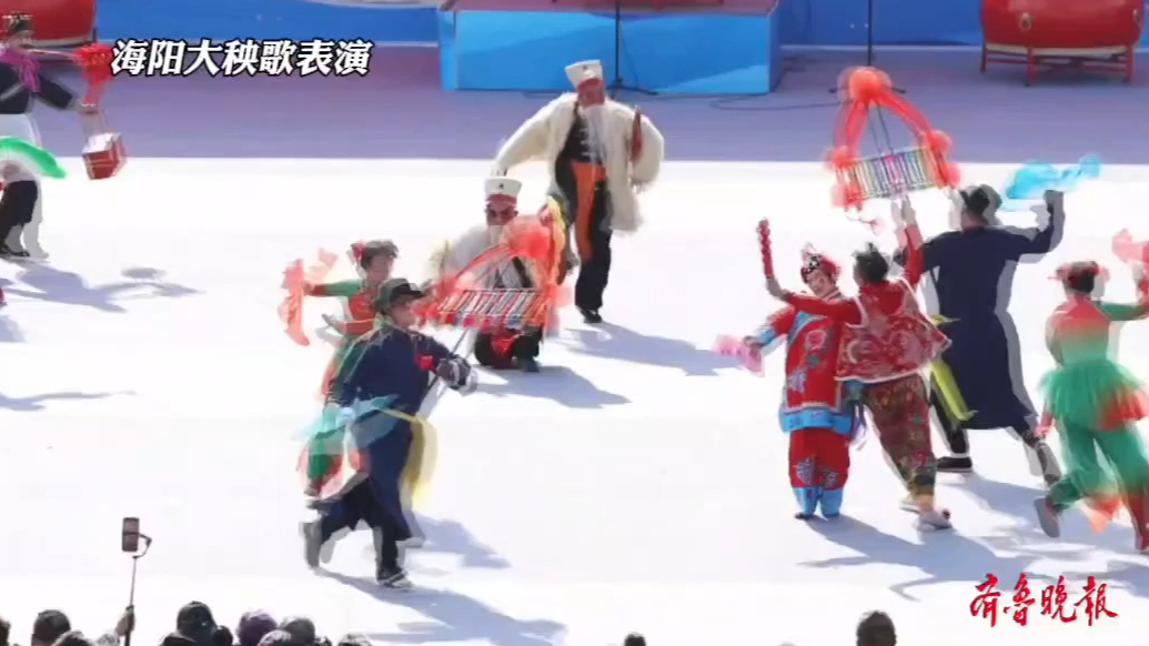 果然视频｜从黄土高原打到大海边，安塞腰鼓亮相海阳秧歌贺年会