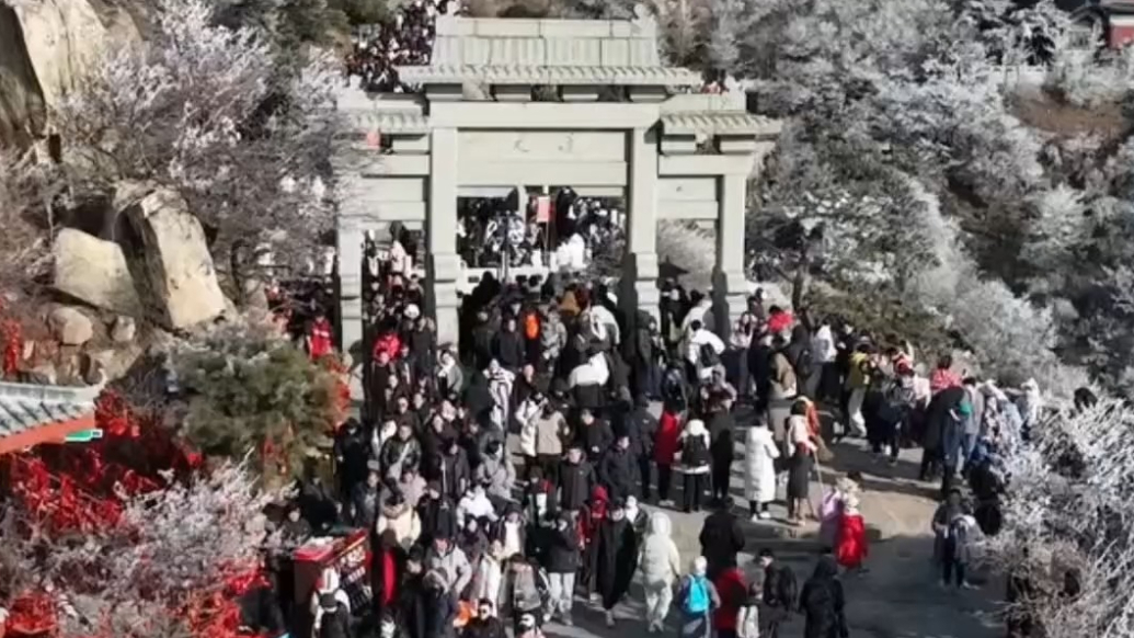 果然视频丨截至2月4日，泰山2025年累计接待进山游客51.1万人