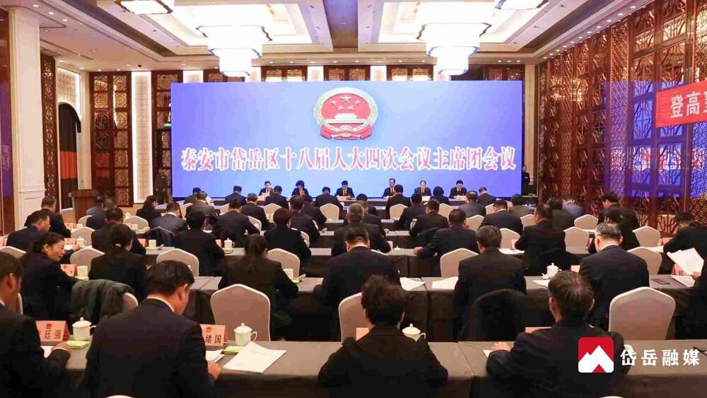 岱岳区十八届人大四次会议主席团举行第二次会议