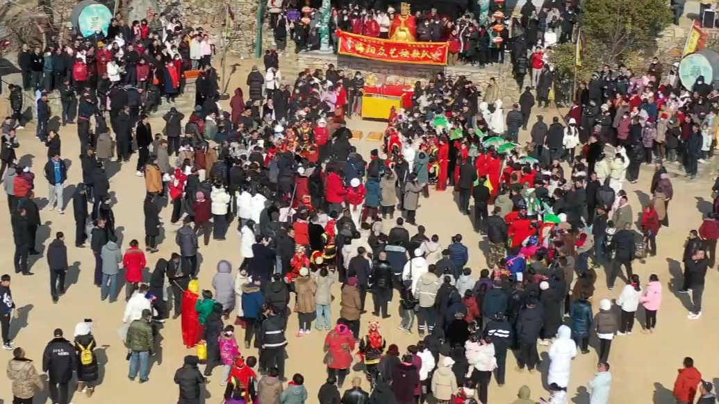 果然视频｜拜龙王斗秧歌！海阳虎头湾渔灯节尽显民俗文化独特魅力