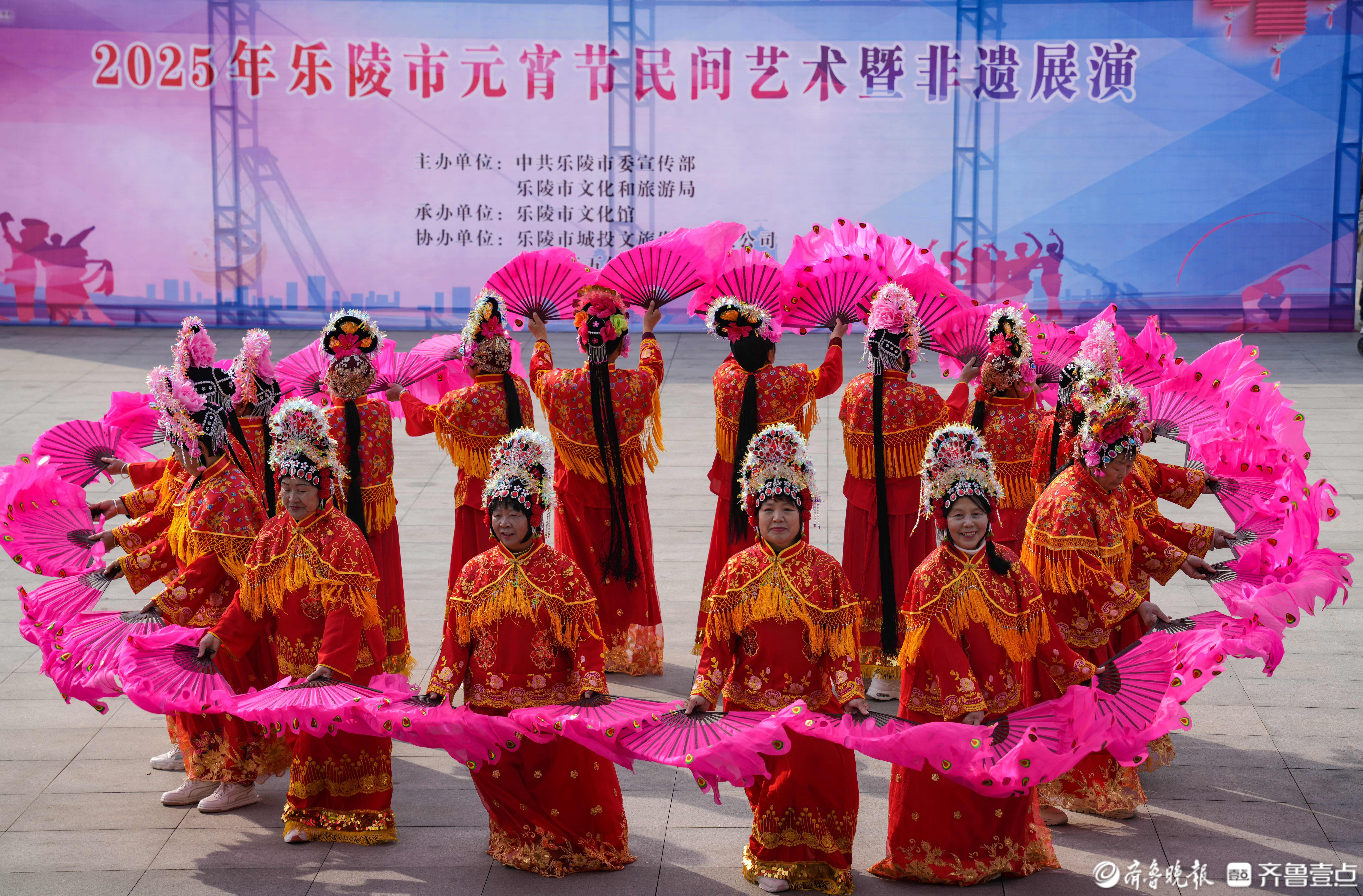 山东乐陵：“非遗”展演闹元宵