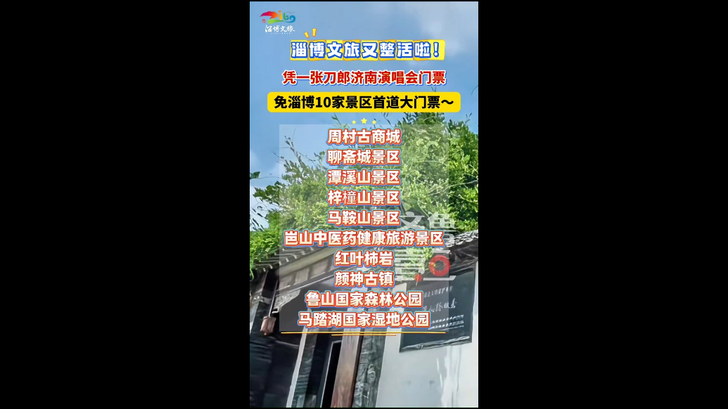 凭刀郎演唱会门票，淄博免票游玩攻略来啦！ 