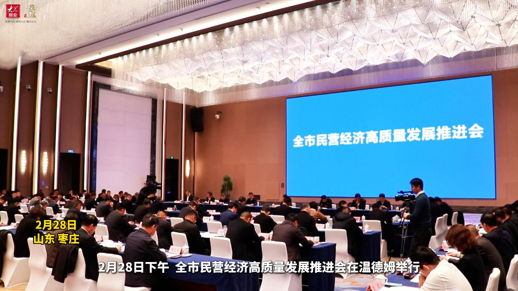 枣庄全市民营经济高质量发展推进会召开
