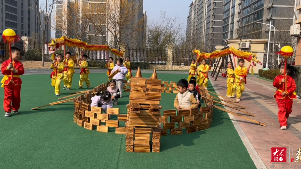 果然视频｜舞龙，划龙舟，钢城二幼银丰园趣享“龙抬头”