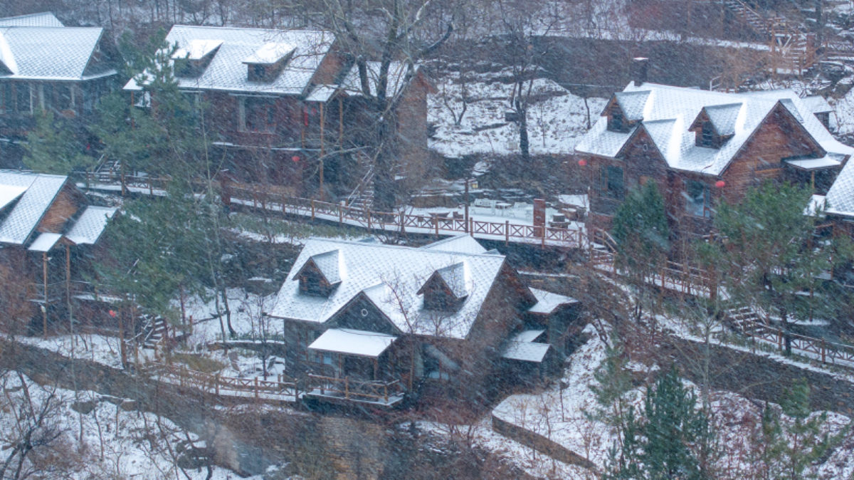 壹点图集 | 初春鹅毛大雪！在潭溪山邂逅“白色浪漫”