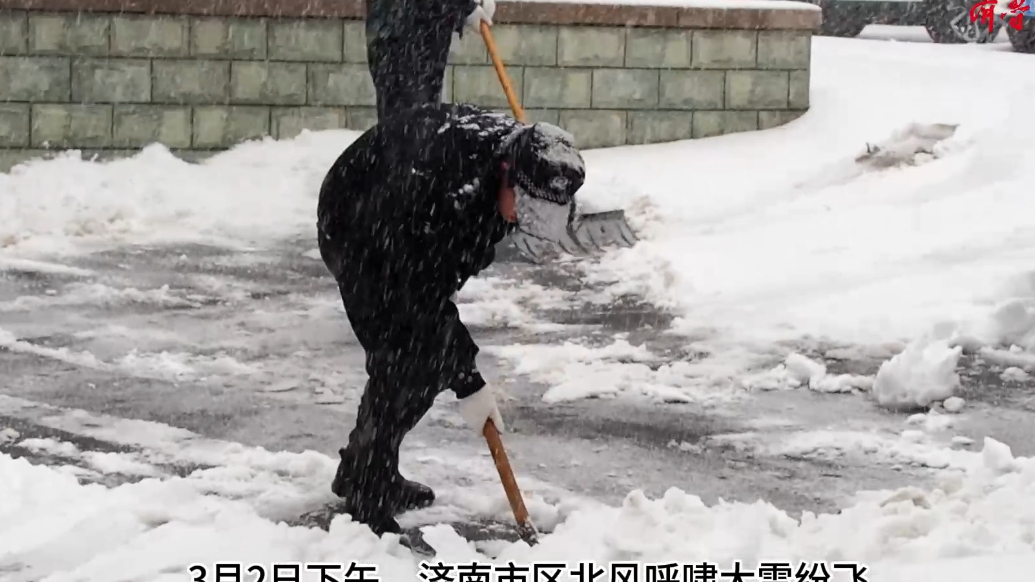 果然视频|保障业主顺利出行，小区物业及时出动清雪