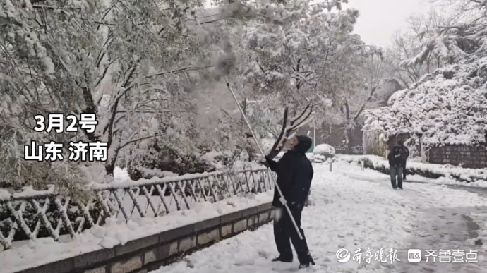 果然视频｜济南文旅全力清雪除冰，为市民提供安全出行游览环境