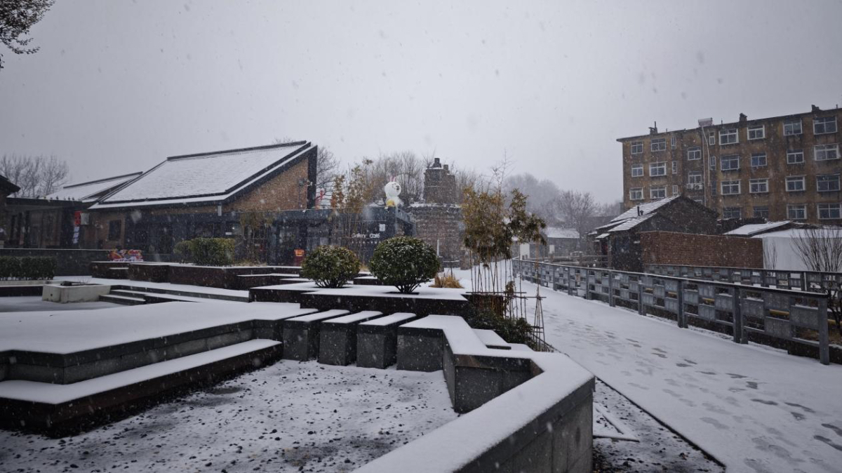 壹点图集｜落雪成诗，在颜神古镇与一场春雪不期而遇