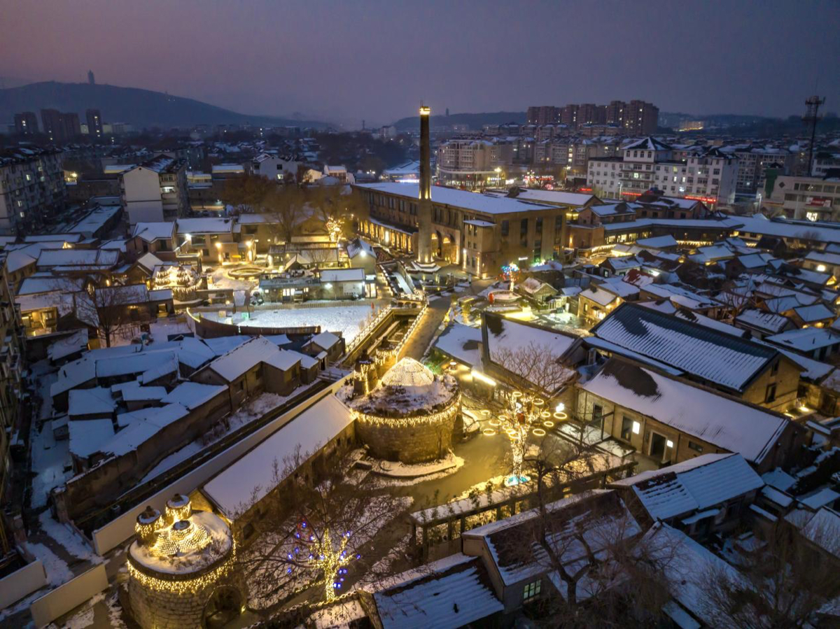 壹点图集｜落雪成诗，在颜神古镇与一场春雪不期而遇