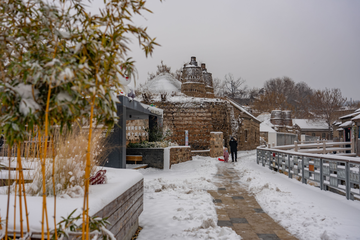 壹点图集｜落雪成诗，在颜神古镇与一场春雪不期而遇