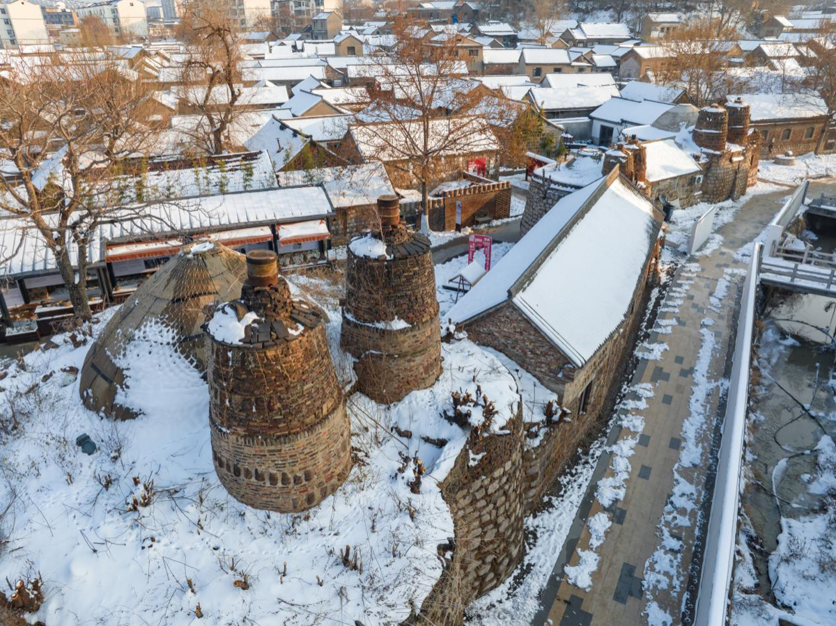 壹点图集｜落雪成诗，在颜神古镇与一场春雪不期而遇
