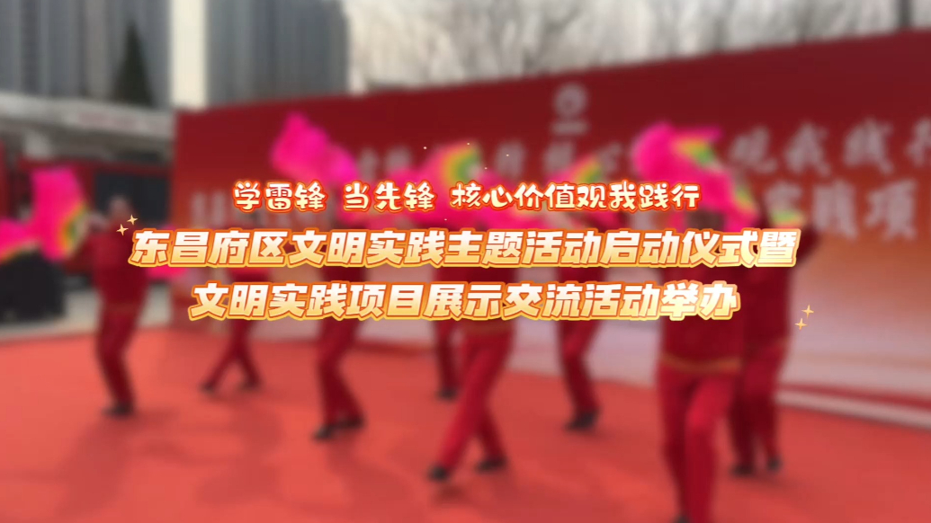 果然视频丨东昌府区文明实践主题活动启动仪式举办
