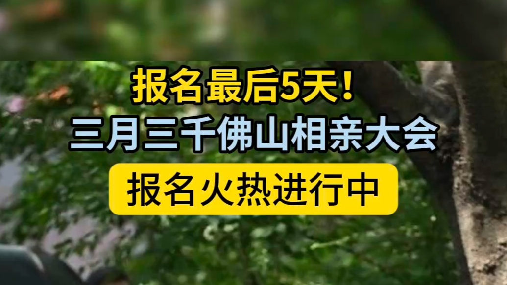 倒计时5天！千佛山相亲大会报名即将截止，想脱单的抓紧时间了