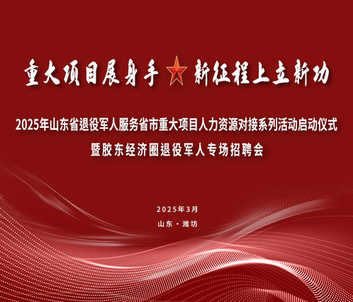 专题丨2025山东省退役军人服务省市重大项目人力资源对接活动