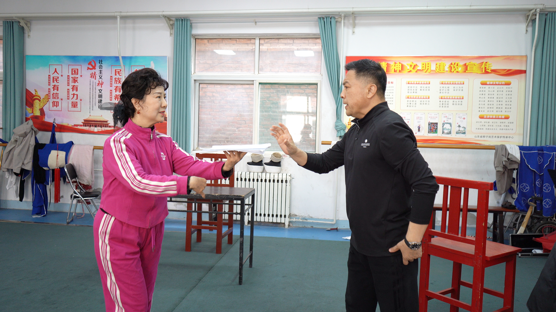 备录中国戏曲像音像工程，山东省柳子剧团精心复排《孙安动本》