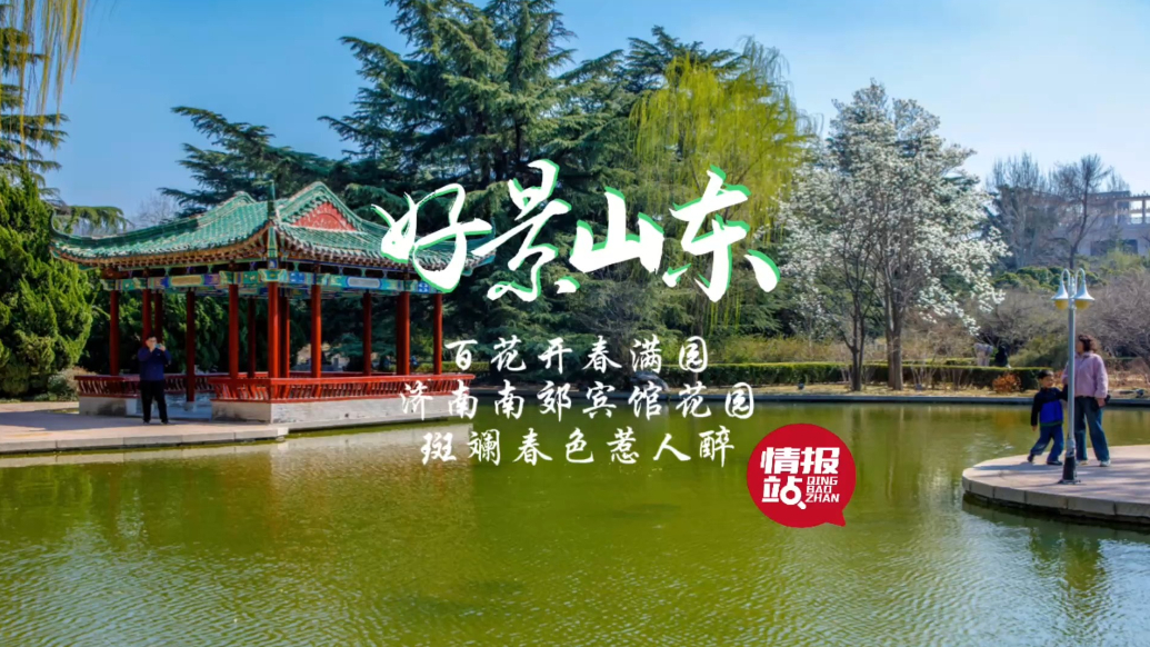 果然视频·好景山东|百花开春满园！济南南郊宾馆斑斓春色惹人醉